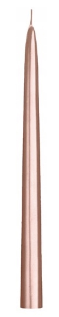 Stolové sviečky 10ks ružovo zlaté 24cm E